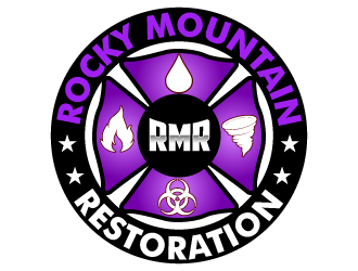 Rocky Mountain Restoration logo design by uttam