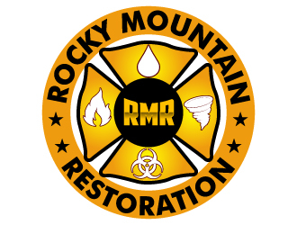 Rocky Mountain Restoration logo design by uttam