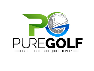 PureGolf logo design by dasigns