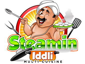 Steamin  Iddli logo design by design_brush