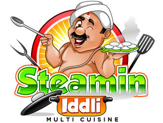 Steamin  Iddli logo design by design_brush