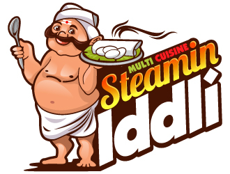 Steamin  Iddli logo design by LucidSketch