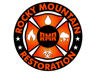 Rocky Mountain Restoration logo design by uttam