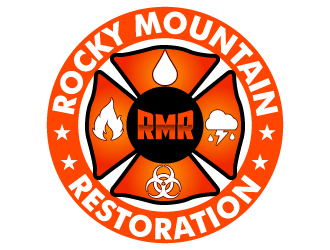 Rocky Mountain Restoration logo design by uttam