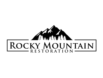 Rocky Mountain Restoration logo design by puthreeone