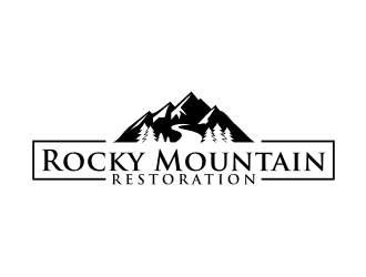 Rocky Mountain Restoration logo design by puthreeone