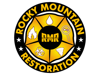 Rocky Mountain Restoration logo design by uttam