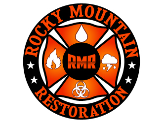 Rocky Mountain Restoration logo design by uttam