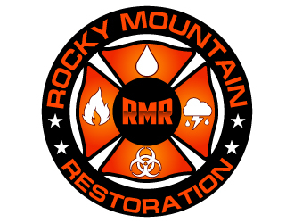 Rocky Mountain Restoration logo design by uttam