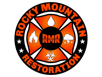 Rocky Mountain Restoration logo design by uttam