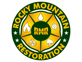 Rocky Mountain Restoration logo design by uttam