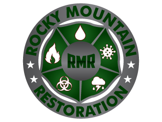 Rocky Mountain Restoration logo design by uttam