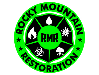 Rocky Mountain Restoration logo design by uttam