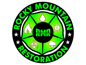 Rocky Mountain Restoration logo design by uttam