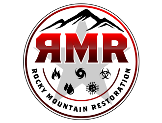 Rocky Mountain Restoration logo design by scriotx