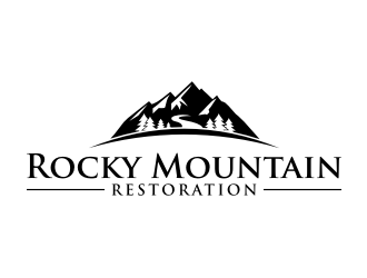 Rocky Mountain Restoration logo design by puthreeone