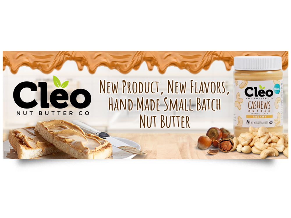 Cleo  - (Cleo nut butter co and/or Cleo foods co) logo design by Realistis