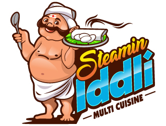 Steamin  Iddli logo design by LucidSketch