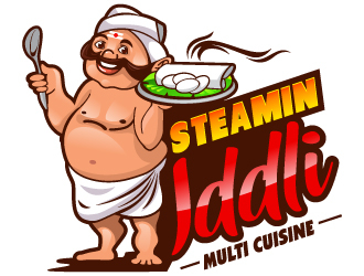 Steamin  Iddli logo design by LucidSketch