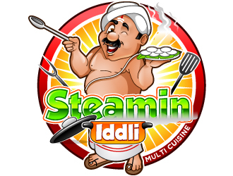 Steamin  Iddli logo design by design_brush