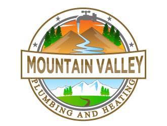 Mountain Valley Plumbing And Heating  logo design by Suvendu