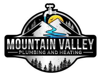 Mountain Valley Plumbing And Heating  logo design by Gwerth