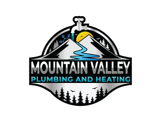 Mountain Valley Plumbing And Heating  logo design by DreamCather