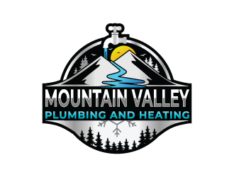 Mountain Valley Plumbing And Heating  logo design by DreamCather