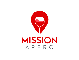 Mission Apéro logo design by MarkindDesign