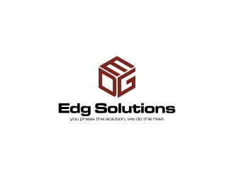 Edg Solutions logo design by RIANW