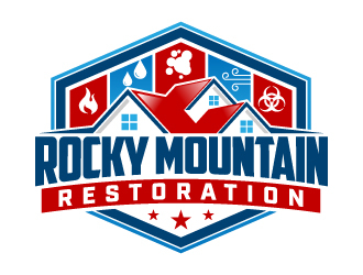 Rocky Mountain Restoration logo design by jaize