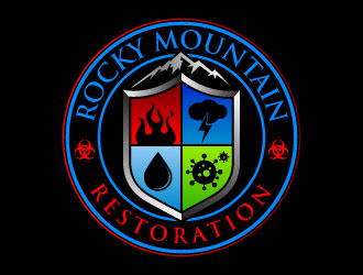 Rocky Mountain Restoration logo design by daywalker