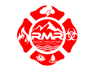 Rocky Mountain Restoration logo design by AamirKhan