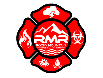 Rocky Mountain Restoration logo design by AamirKhan