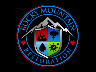 Rocky Mountain Restoration logo design by daywalker