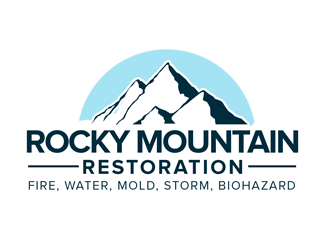 Rocky Mountain Restoration logo design by kunejo