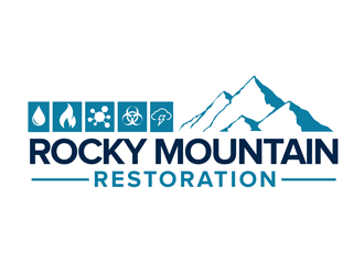 Rocky Mountain Restoration logo design by kunejo