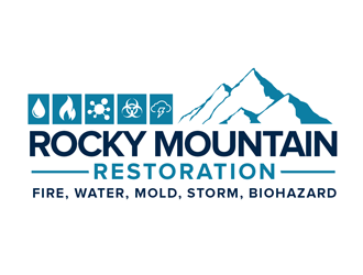 Rocky Mountain Restoration logo design by kunejo