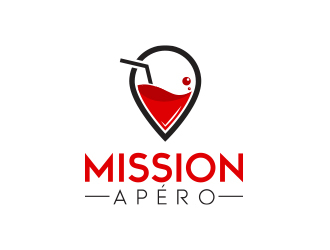 Mission Apéro logo design by MarkindDesign