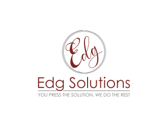 Edg Solutions logo design by pakNton