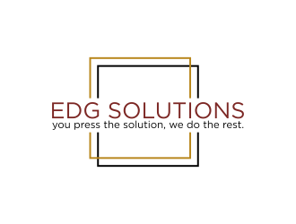 Edg Solutions logo design by GassPoll