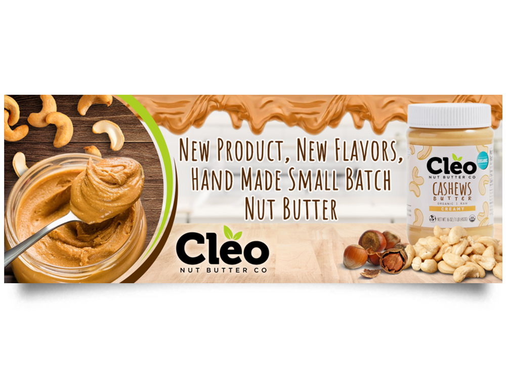 Cleo  - (Cleo nut butter co and/or Cleo foods co) logo design by Realistis