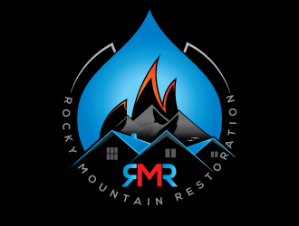 Rocky Mountain Restoration logo design by dshineart