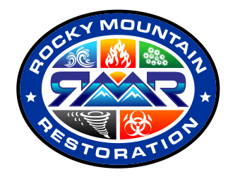 Rocky Mountain Restoration logo design by aura