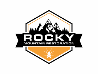 Rocky Mountain Restoration logo design by menanagan