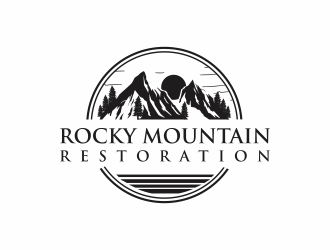 Rocky Mountain Restoration logo design by menanagan