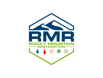 Rocky Mountain Restoration logo design by ekitessar