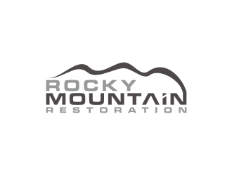 Rocky Mountain Restoration logo design by Artomoro