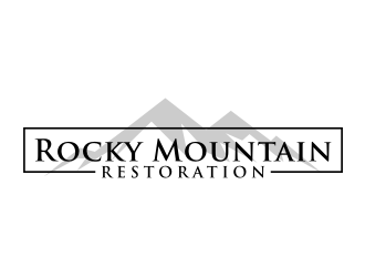 Rocky Mountain Restoration logo design by puthreeone