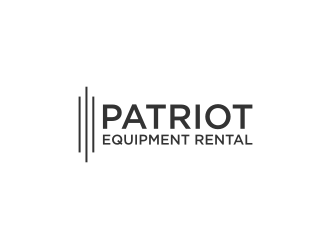 Patriot Equipment Rental logo design by bombers